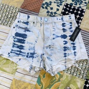 Blank NYC The Barrow, tie dye 
Shibari Jean cut off shorts new with tags…